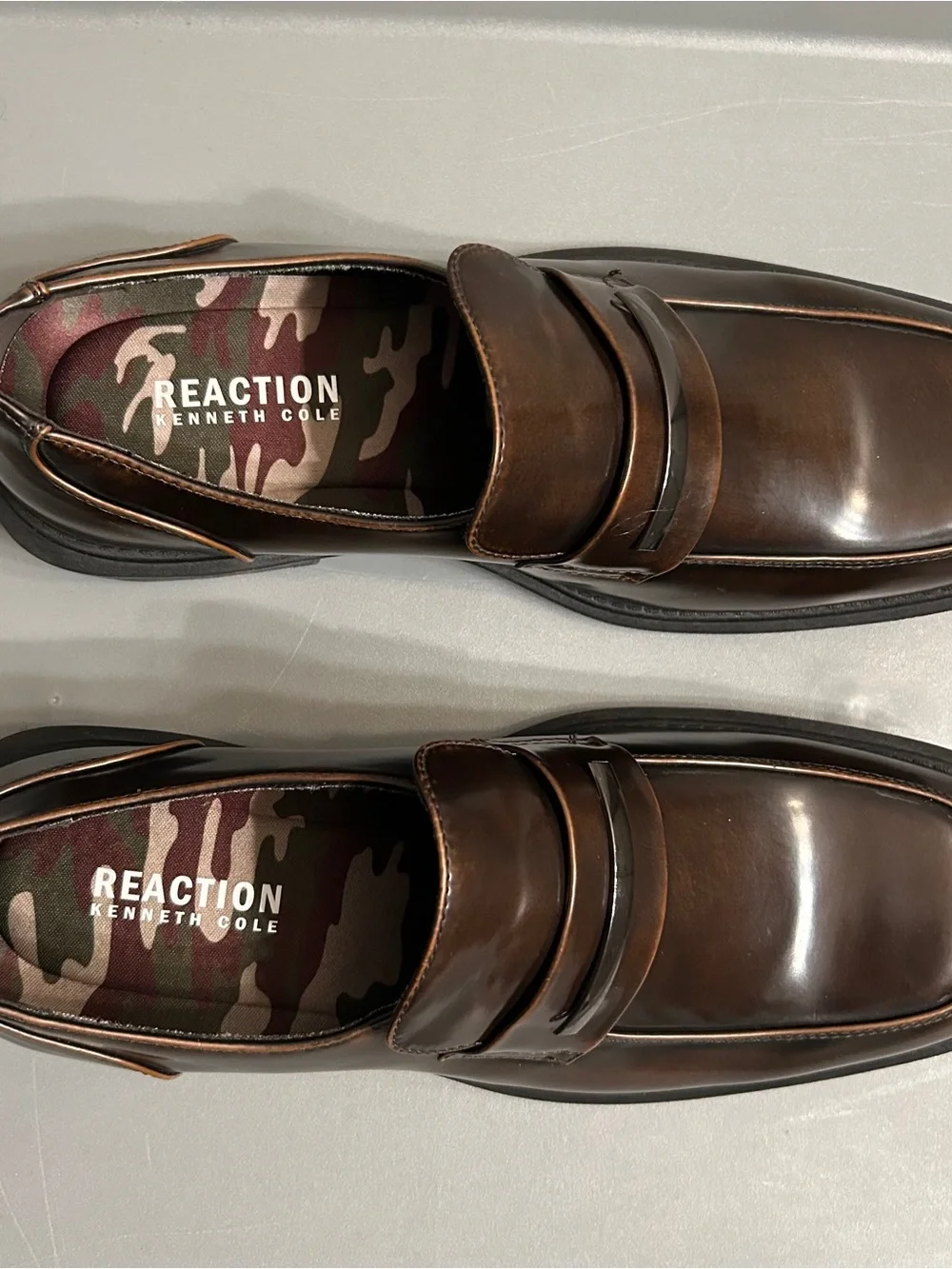 Kenneth Cole Reaction polished brown